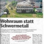 Wohnraum statt Schwermetall