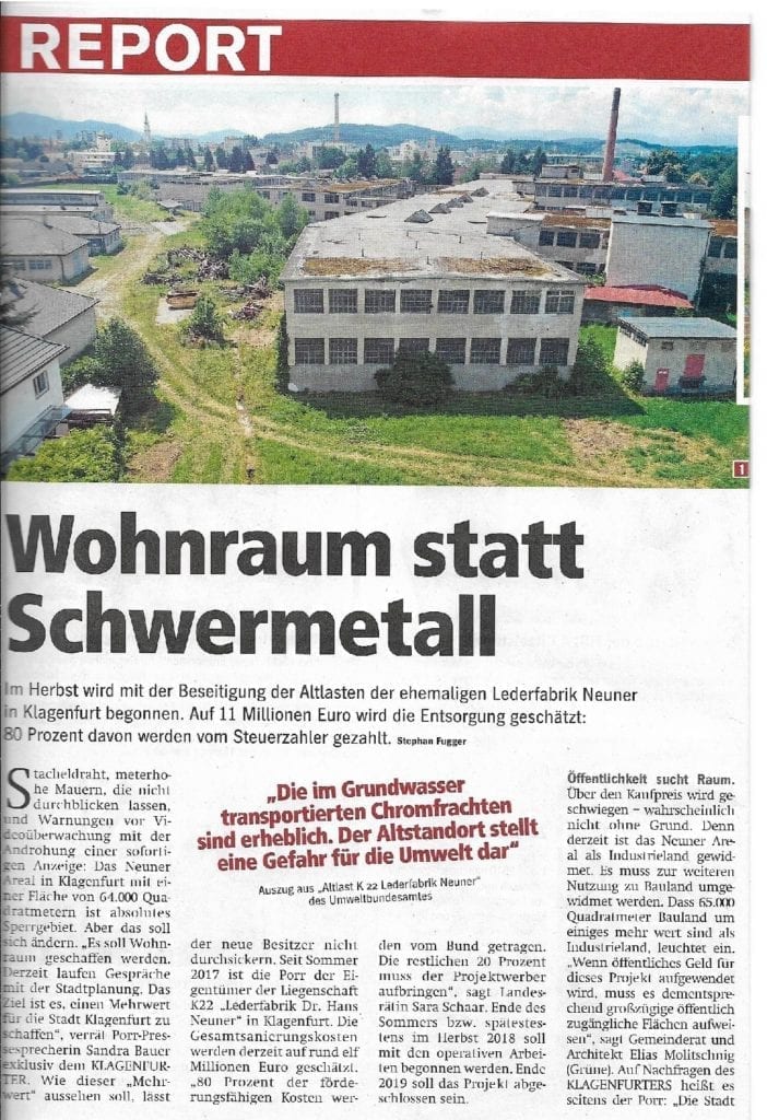 Wohnraum statt Schwermetall